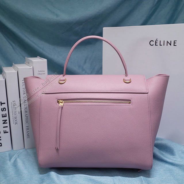 Celine女包 賽琳掌紋牛皮大號手提包 Celine belt bag鯰魚包 189103  slyd2045